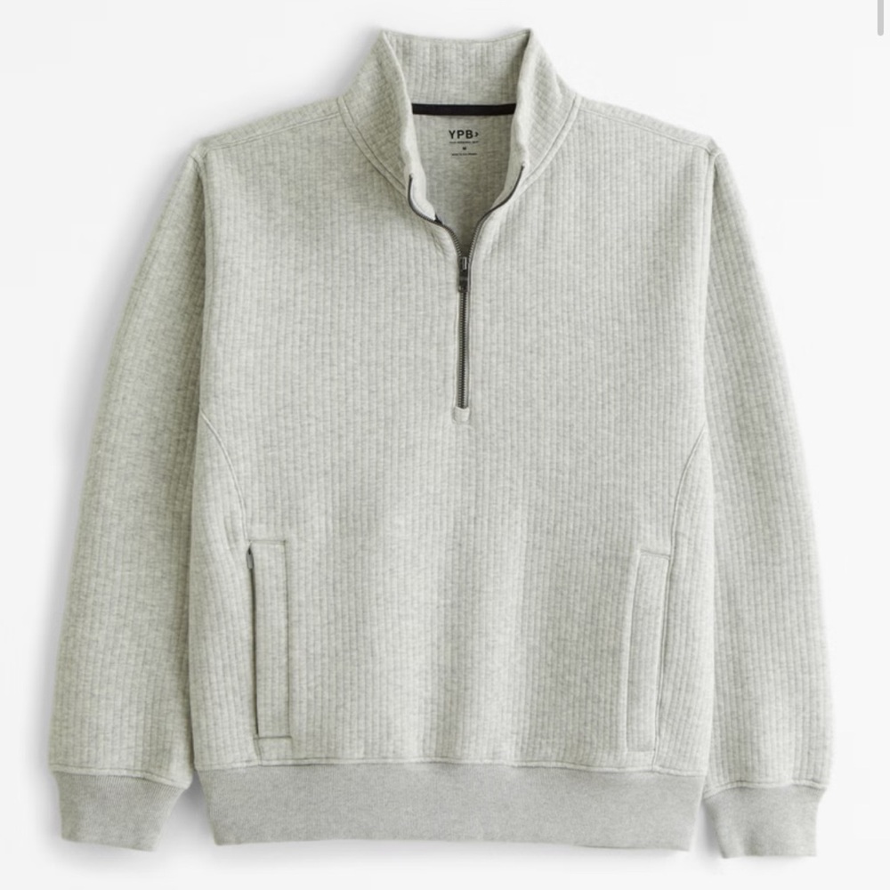 NEW Mens YPB Textured Ribbed Half-Zip size: L